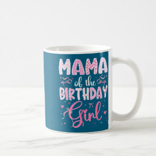 Caneca De Café Mamãe da Menina de Aniversário Laço Coquette Nk Co