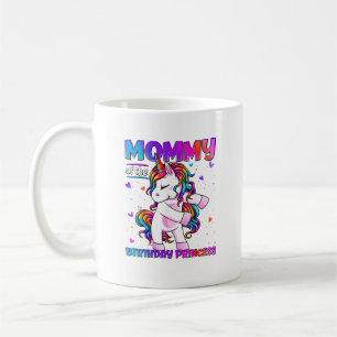 Caneca De Café Mamãe da Menina Princesa de Aniversário Flossing U