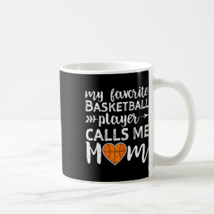 Caneca De Café Mamãe de basquete Meu Jogador de Basquete Favorito