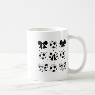 Caneca De Café Mamãe de Futebol Coquette Vintage Arco de Futebol