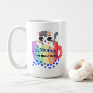 Caneca De Café Mamãe de gato