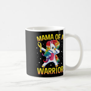 Caneca De Café Mamãe de um Guerreiro Conscientização do Câncer In
