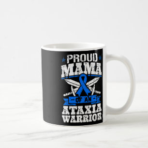 Caneca De Café Mamãe de um Guerreiro da Ataxia Fita de Conscienti