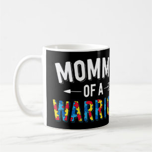 Caneca De Café Mamãe De Um Guerreiro design. Coloque a quebra-ca