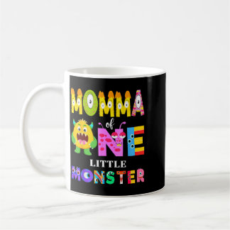 Caneca De Café Mamãe de um Pequeno Monstro Festa de 1º Aniversári