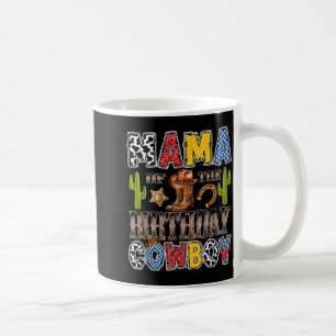 Caneca De Café Mamãe do Menino de Aniversário Caubói Western de A