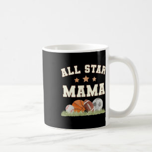 Caneca De Café Mamãe do Menino de Aniversário Esboço Futebol Espo