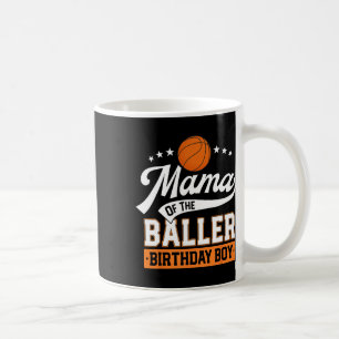 Caneca De Café Mamãe do Menino de Aniversário Ller Sketll Tema Pa