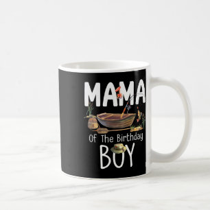 Caneca De Café Mamãe Do Menino De Aniversário Pescaria Aniversári