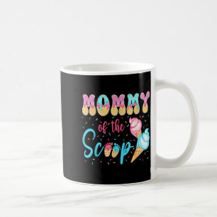 Caneca De Café Mamãe do sorvete de colher revelação do sexo do be