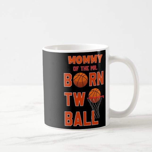 Caneca De Café Mamãe do Sr. Nascido Dois Ll Esboço Tema 2º Aniver (Direita)