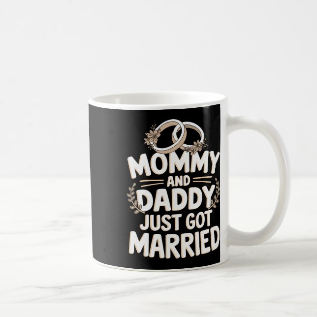 Caneca De Café Mamãe E Pai Acabaram De Se Casar 1 (Direita)