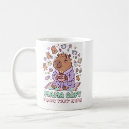 Caneca De Café Mamãe Engraçada Capivara Presente do Dia das Mães