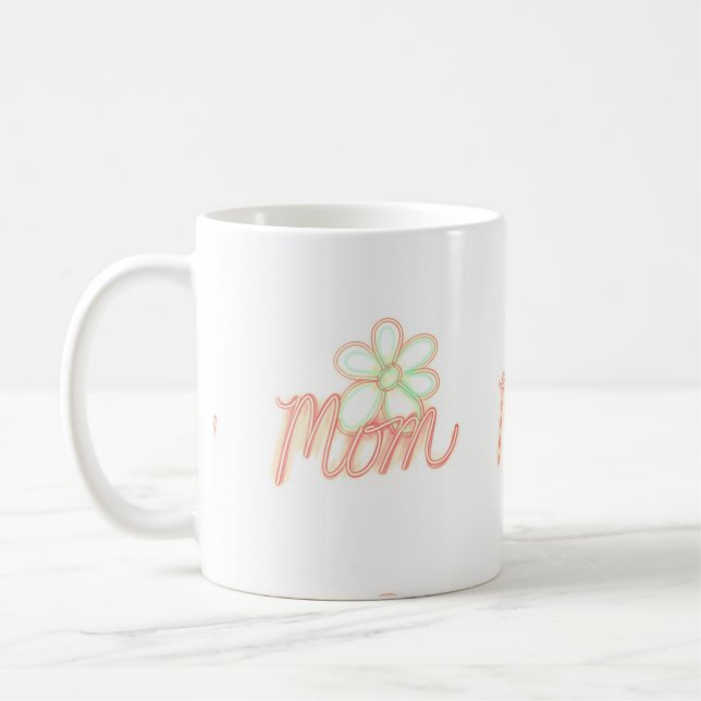 Caneca De Café Mamãe Flor Art (Esquerda)