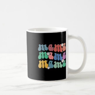 Caneca De Café Mamãe Floral Groovy Mãe Vida Dia de as mães Mama