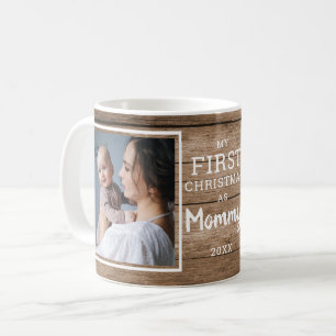 Caneca De Café Mamãe Fotográfica Personalizada 2 Primeira Madei