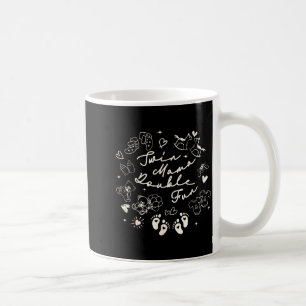 Caneca De Café Mamãe Gêmeos no Dia dos Namorados Primeira Vez Mam