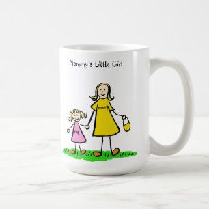 Caneca De Café Mamãe Girl Family Art Characters Custom Mug