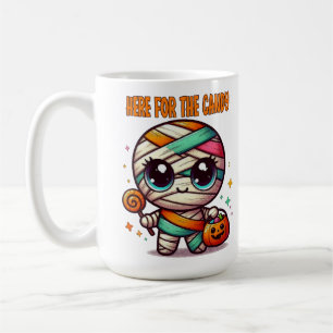 Caneca De Café Mamãe Halloween Está Aqui Para O Docinho