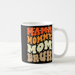Caneca De Café Mamãe Mãe Bruh Dia de as mães Groovy Mãe Engraçada