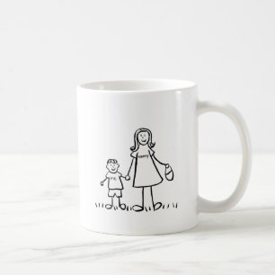 Caneca De Café Mamãe & Me Mug (desenho sem título)