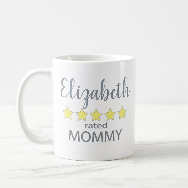 Caneca De Café mamãe nominal de 5 estrelas (Esquerda)