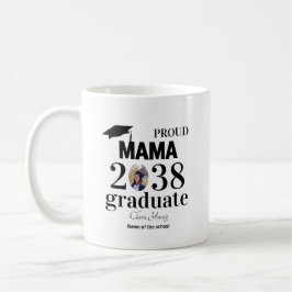 Caneca De Café Mamãe orgulhosa personalizada de formatura
