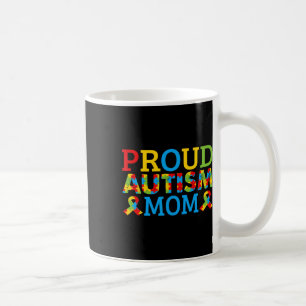 Caneca De Café Mamãe Orgulhosa Veste Peças Quebra-cabeça de Color