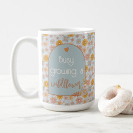 Caneca De Café Mamãe para ser Mug Boho Wildflower