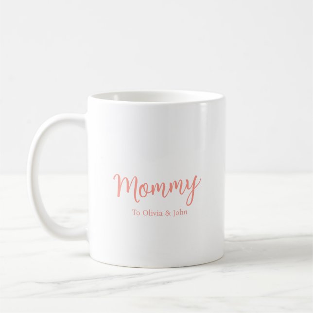 Caneca De Café Mamãe Personalizada (Esquerda)