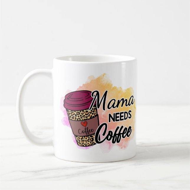 Caneca De Café Mamãe Precisa De Café Mug (Esquerda)