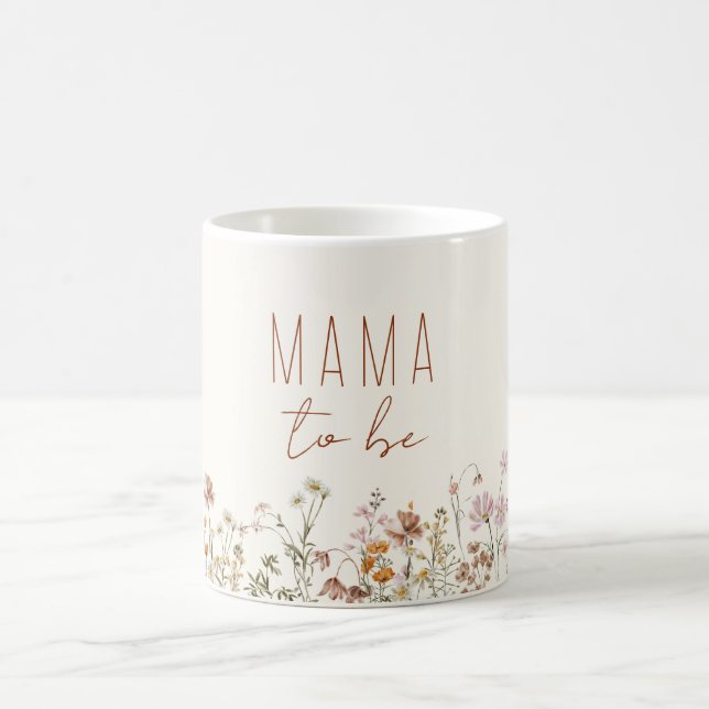 Caneca De Café Mamãe, seja Chá de fraldas de flor selvagem (Centro)