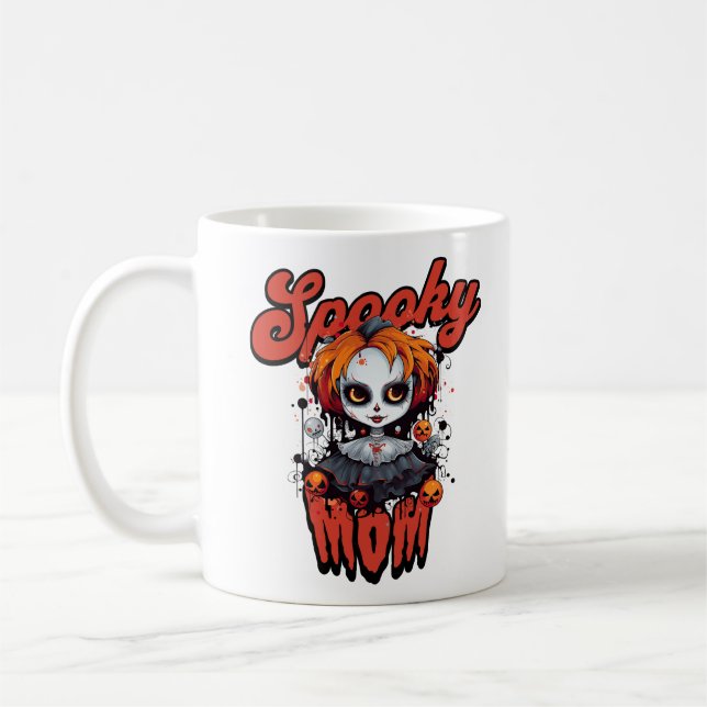 Caneca De Café Mamãe Spooky (Esquerda)
