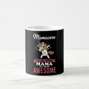 Caneca De Café Mamãe Unicórnio Presente Mamacorn