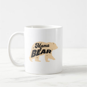 Caneca De Café Mamãe Urso-Dia de as mães-Mãe-Engraçado