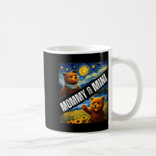 Caneca De Café Mamãe Urso Fofo Miniatura Combinando Dia das Mães