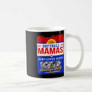 Caneca De Café Mamães de Softbol e Sementes de Girassol Sempre Ca