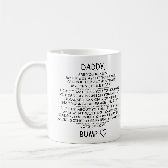 Caneca De Café Mamães Personalizadas para Serem de Bebê Bump Dois (Esquerda)