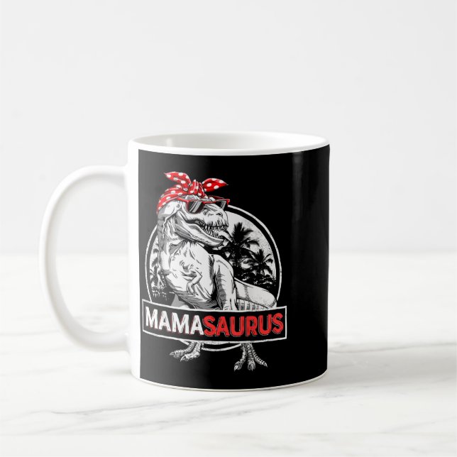 Caneca De Café Mamasaurus T Rex Dinossauro Divertido Mama Saurus (Esquerda)