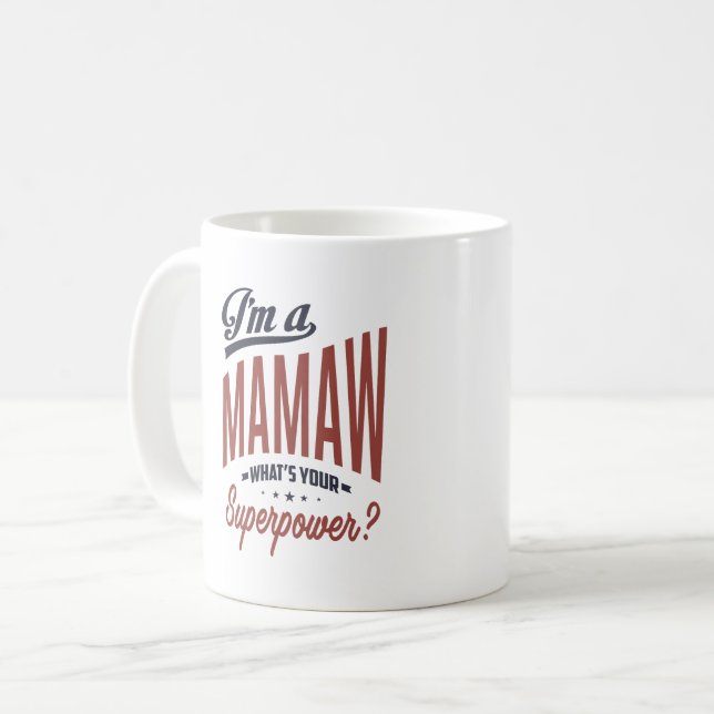 Caneca De Café Mamaw (Frente Esquerda)