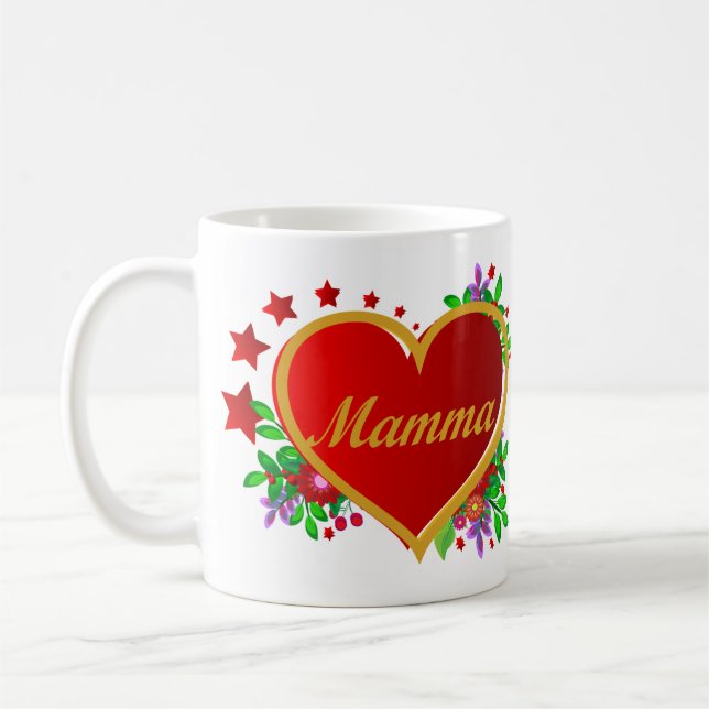 Caneca De Café Mamma - Dia de as mães (Esquerda)