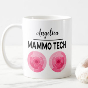 Caneca De Café MAMMO TECH Personalizar Nome Técnico em Raio-X