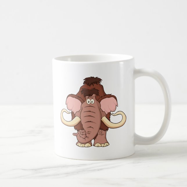 Caneca De Café Mammoth Woolly dos desenhos animados (Direita)