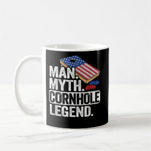 Caneca De Café Man Myth Legend Cornhole USA Pai