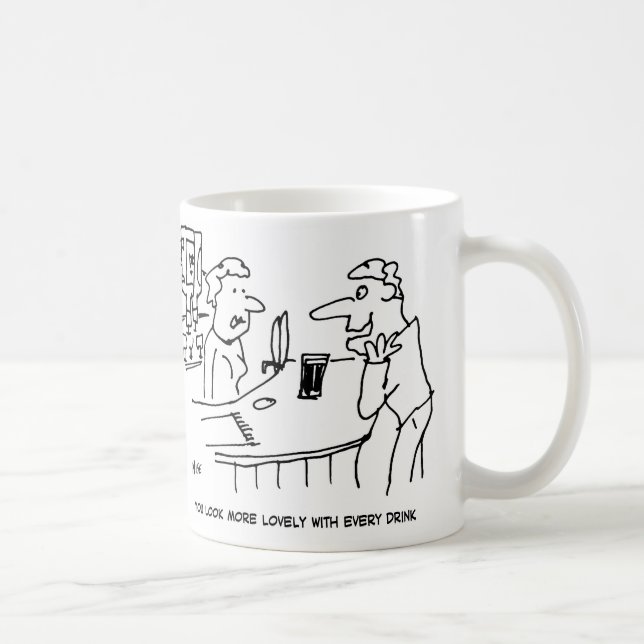Caneca De Café Man tenta acalmar Barmaid (Direita)