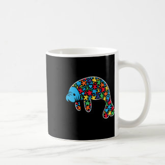 Caneca De Café Manatee Quebra-cabeça Autismo Sensibilização Utili