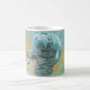 Caneca De Café Manatee Trabalho de arte on   Mug