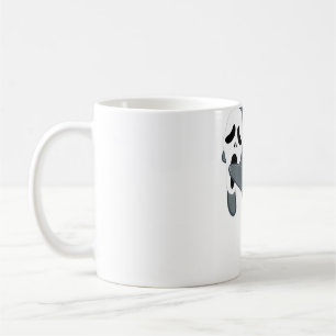 Caneca De Café Manateio Vestindo Vaca Engraçada do Halloween Másc