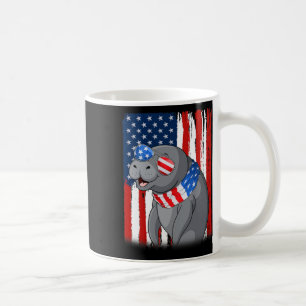 Caneca De Café Manatim Eua Bandeira América Patriótico Manatim 4 