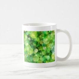Caneca De Café Manchas Verdes Abstratas